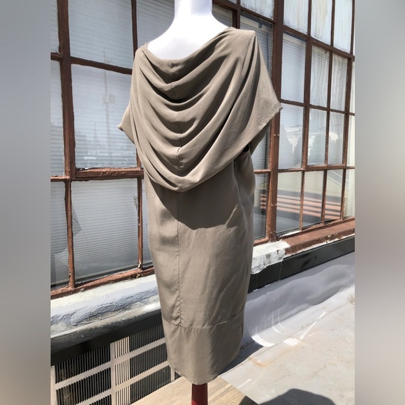 BCBG multi-way khaki silk dress - One size - Picture 3 of 5